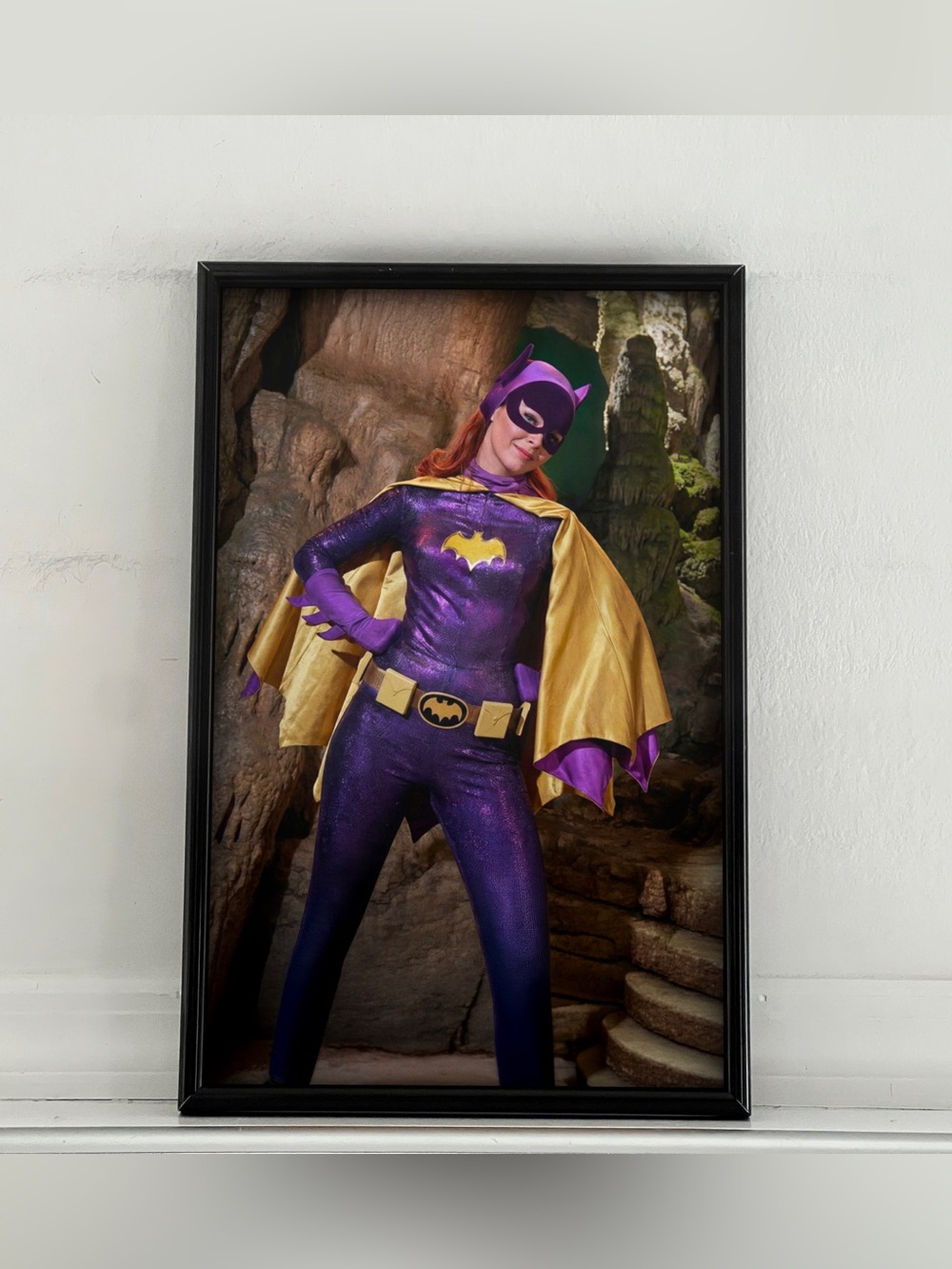 Batman Batgirl Yvonne Craig Pinup Girl Art Poster
